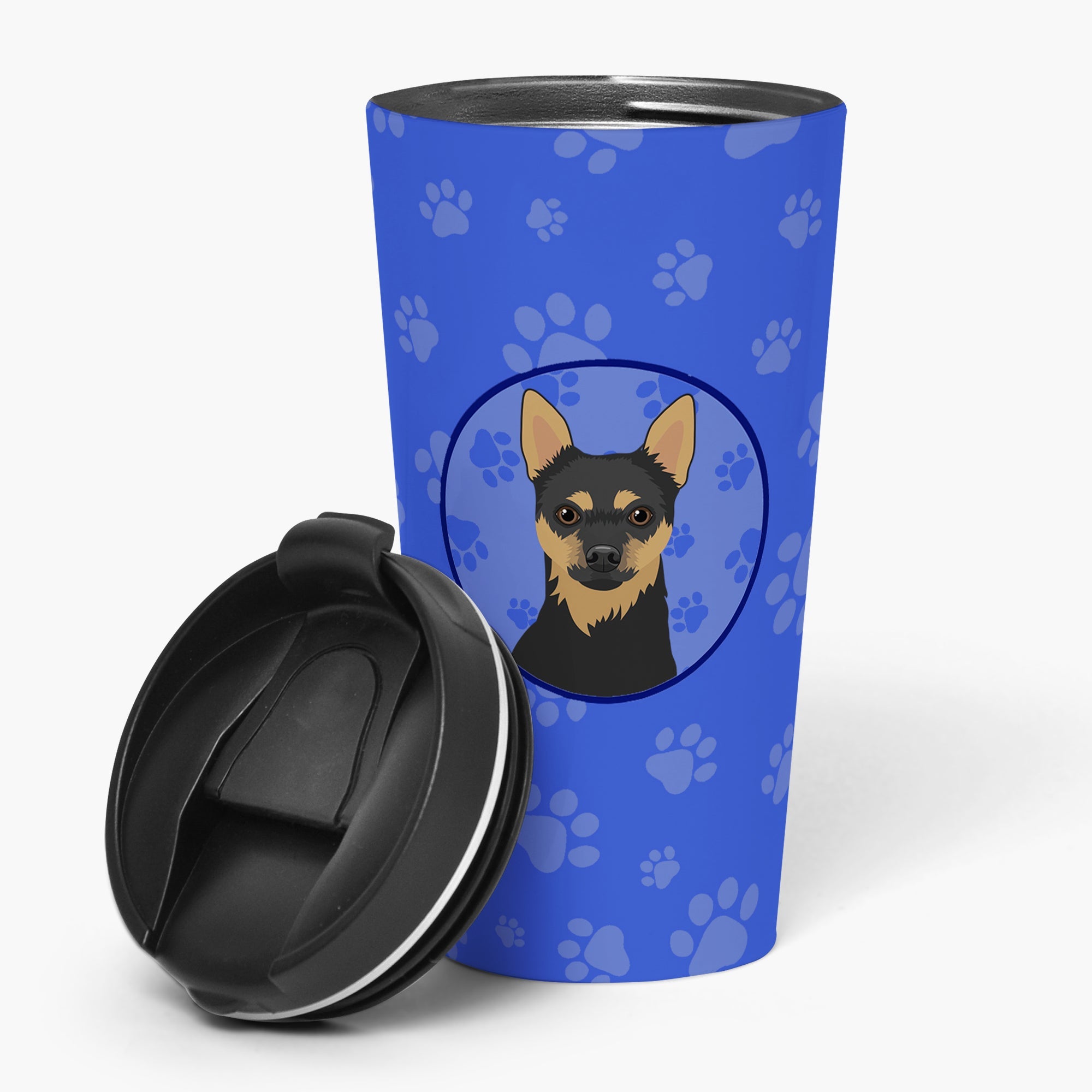 Chihuahua Black and Tan #1  Stainless Steel 16 oz  Tumbler