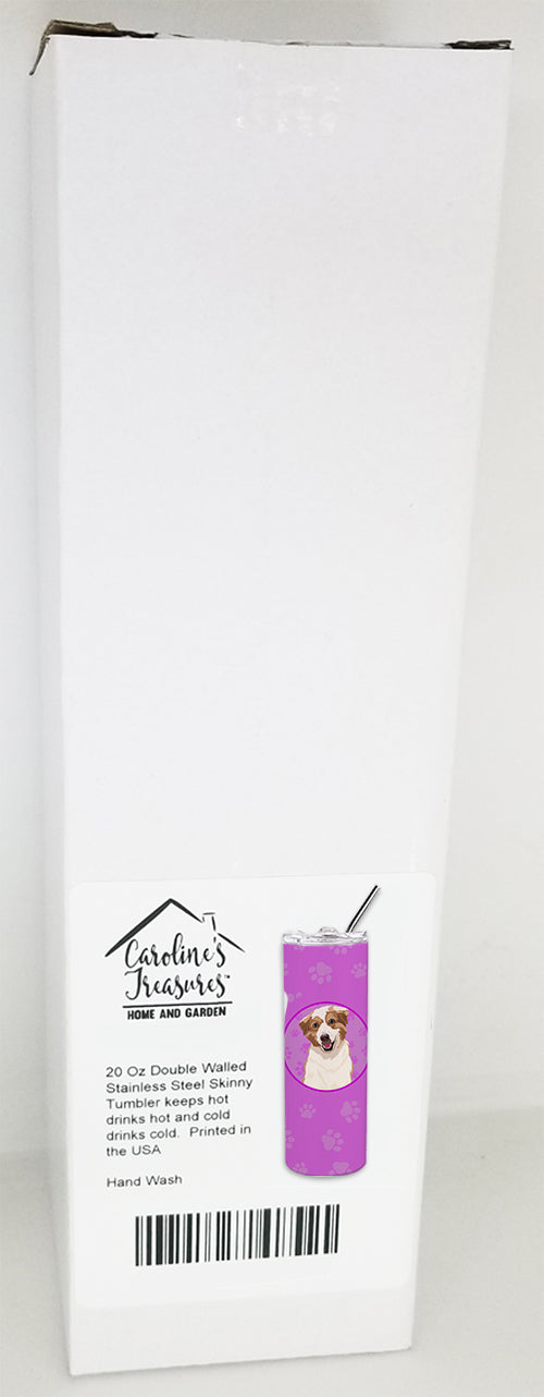 Australian Shepherd Red and White #1 Stainless Steel 20 oz Skinny Tumbler