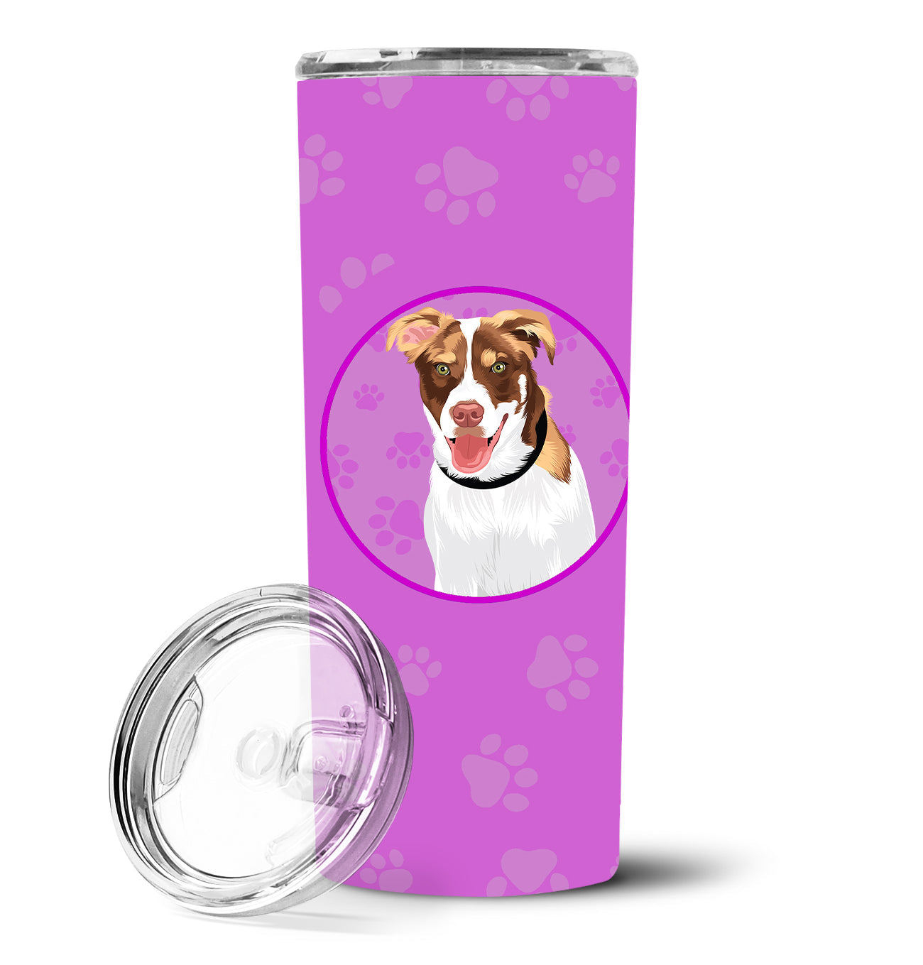 Australian Shepherd Red and White #2 Stainless Steel 20 oz Skinny Tumbler