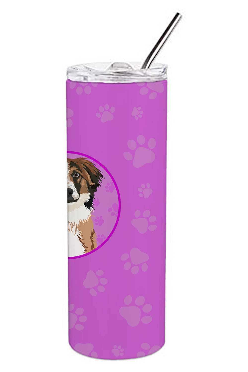Australian Shepherd Red Tricolor #1 Stainless Steel 20 oz Skinny Tumbler