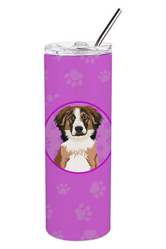 Australian Shepherd Red Tricolor #1 Stainless Steel 20 oz Skinny Tumbler