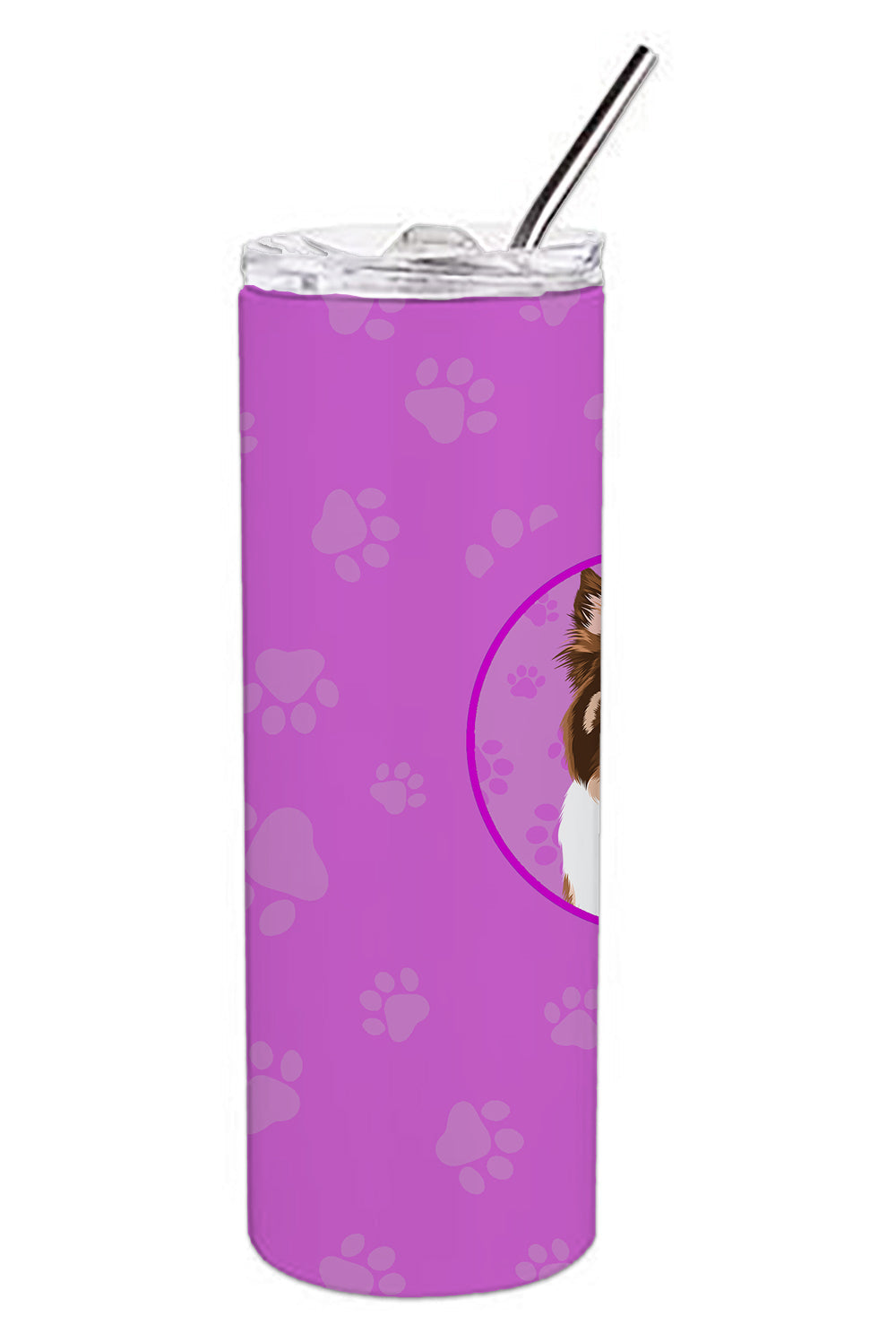 Australian Shepherd Red Tricolor #2 Stainless Steel 20 oz Skinny Tumbler