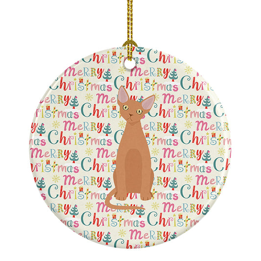 Devon Rex #1 Cat Christmas Ceramic Ornament