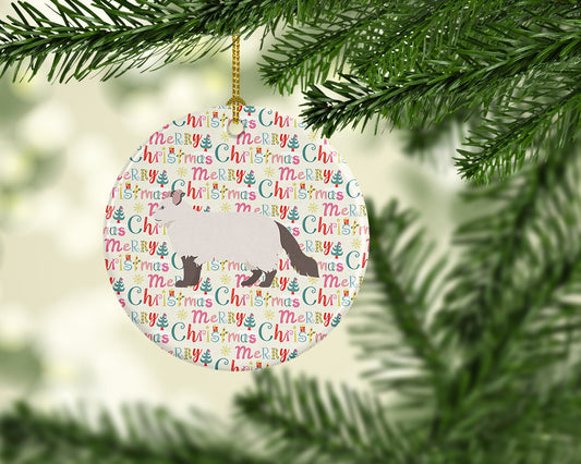 American Curl #2 Cat Christmas Ceramic Ornament