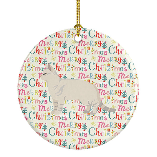 American Shorthair #2 Cat Christmas Ceramic Ornament