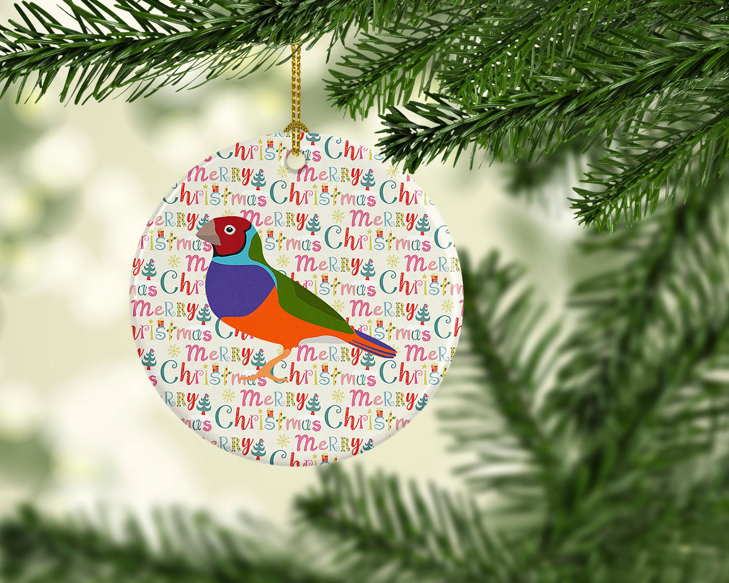 Amadina Christmas Ceramic Ornament