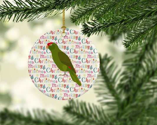 Amazon Parrot Christmas Ceramic Ornament