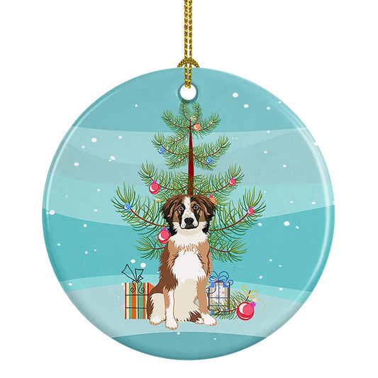 Australian Shepherd Red Tricolor #1 Christmas Ceramic Ornament