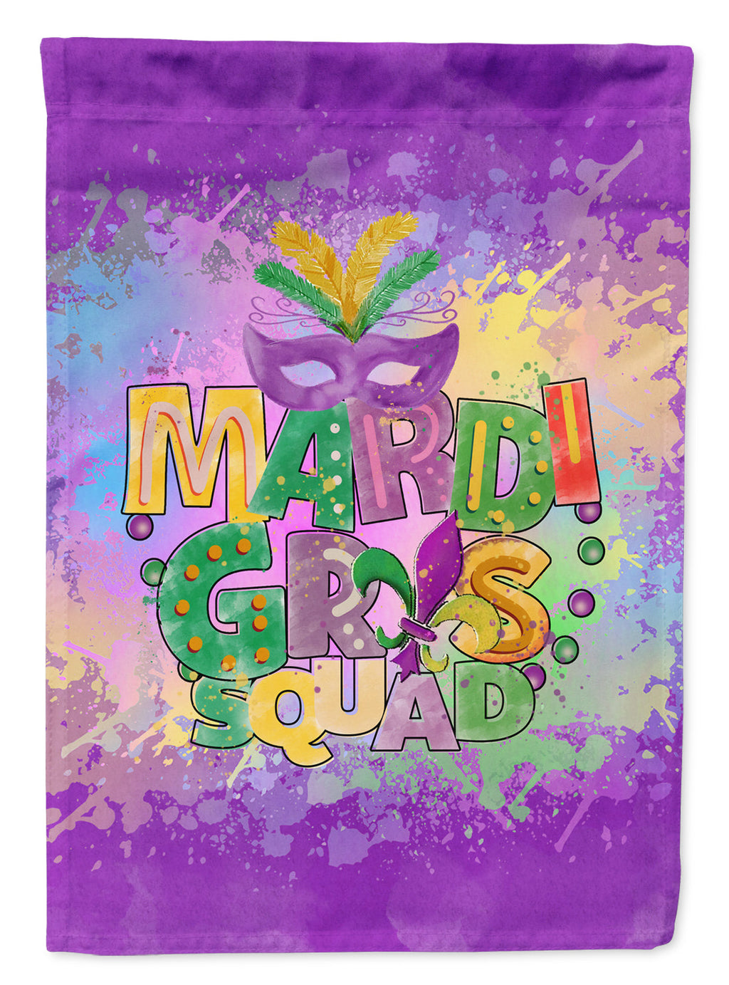 Mardi Gras Squad Garden Flag – Decorative Outdoor Yard Flag