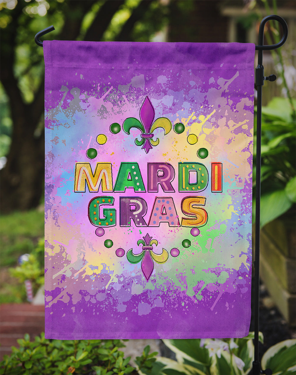 Mardi Gras Garden Flag – Decorative Outdoor Yard Flag