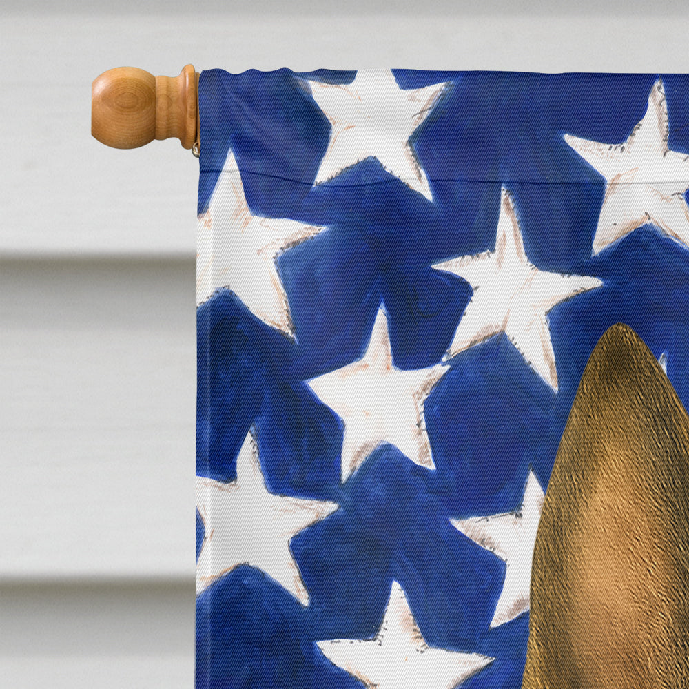 Belgian Malinois American Flag House Flag