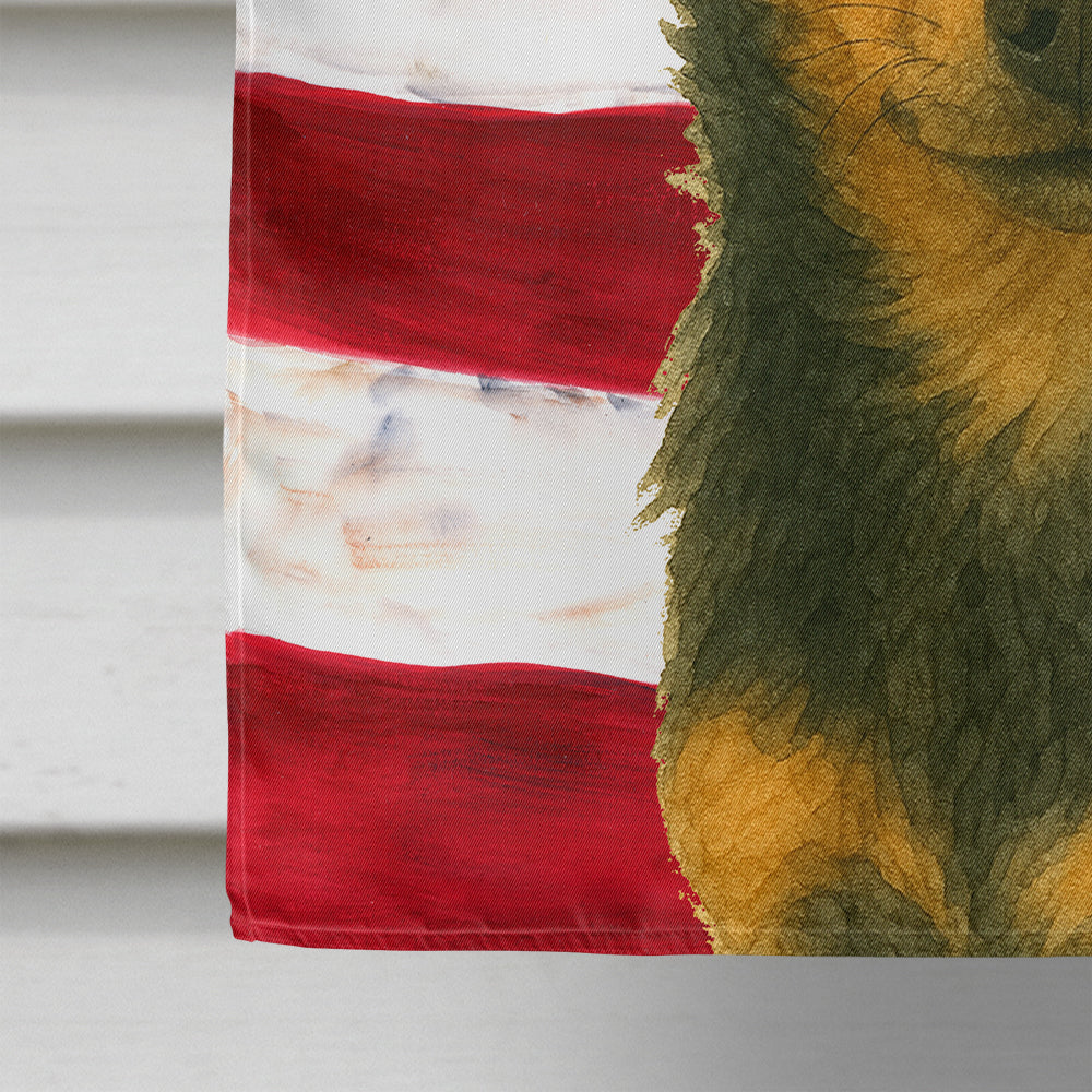 Black and Tan Chihuahua American Flag House Flag