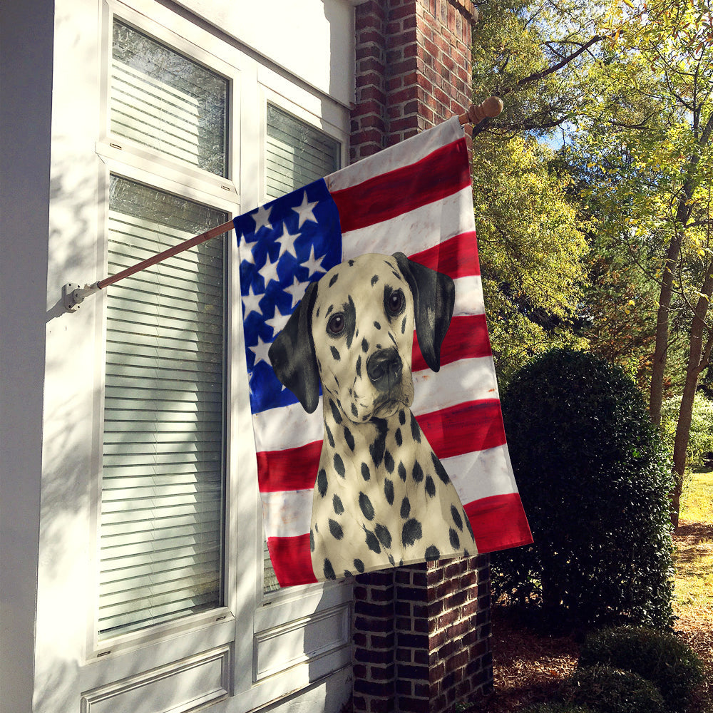 Dalmatian American Flag House Flag