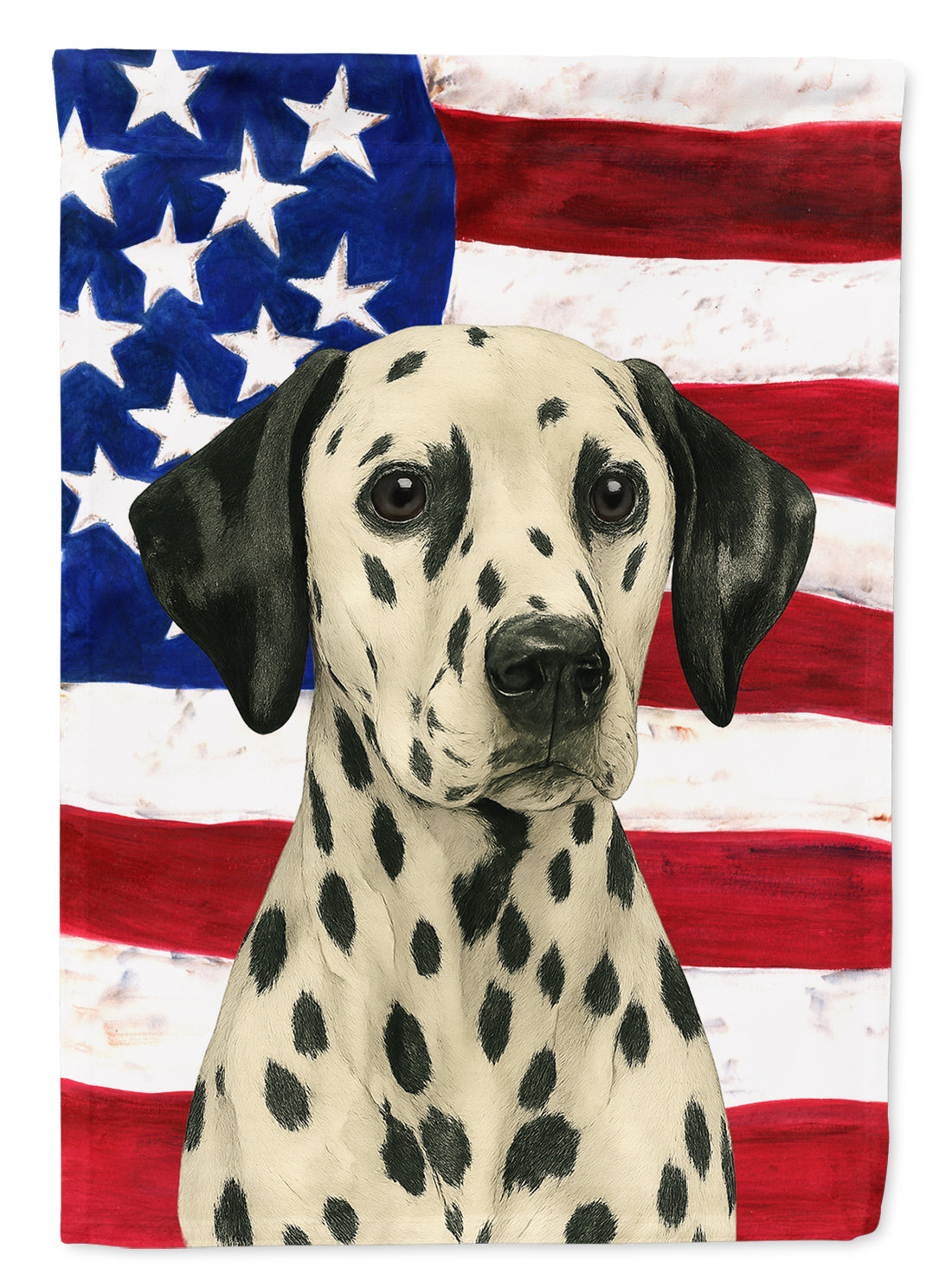 Dalmatian American Flag Garden Flag