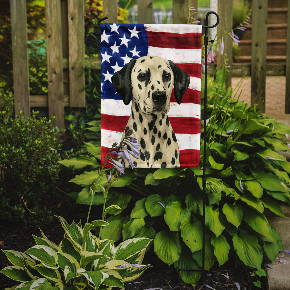 Dalmatian American Flag Garden Flag