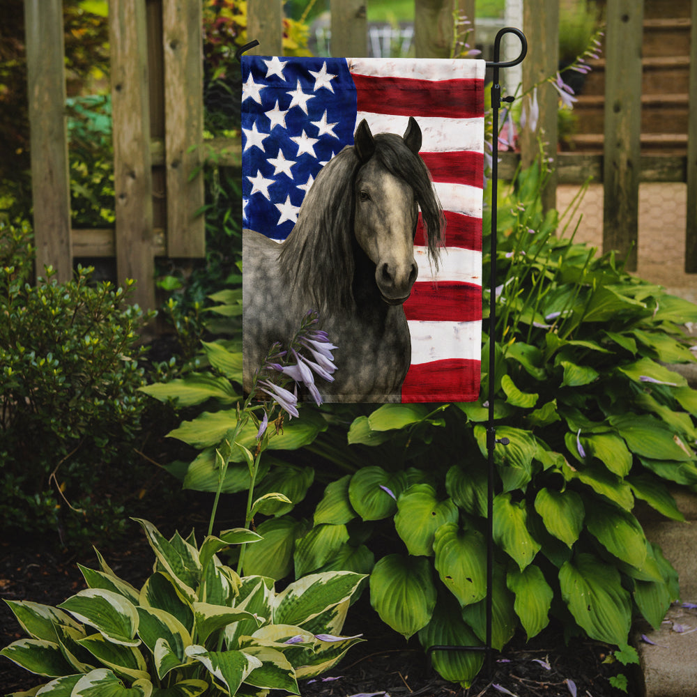 Dapple Gray Gypsy Vanner Horse American Garden Flag