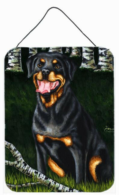 Backwoods Companion Rottweiler Wall or Door Hanging Prints AMB1388DS1216