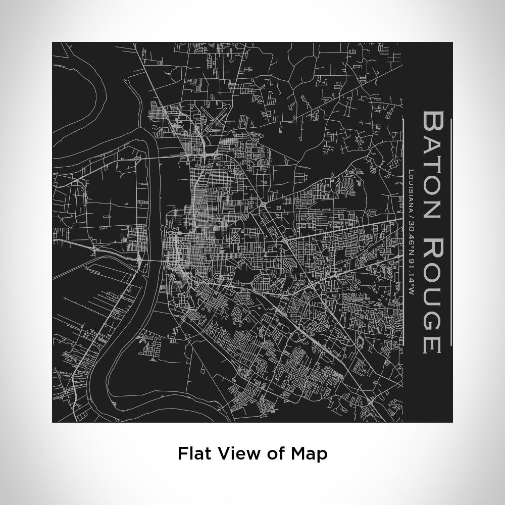 Baton Rouge - Louisiana Map Tumbler in Matte Black