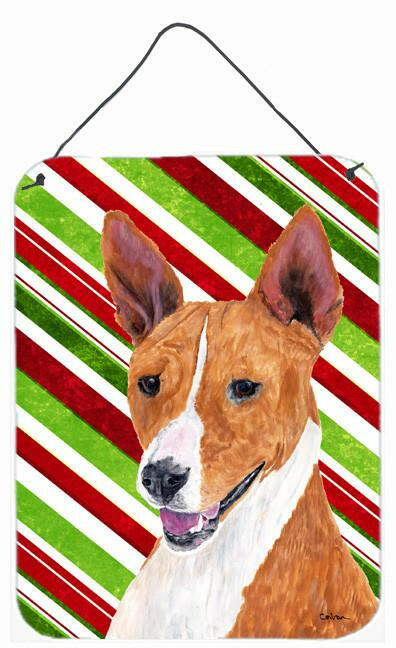 Basenji Holiday Christmas Aluminium Metal Wall or Door Hanging Prints