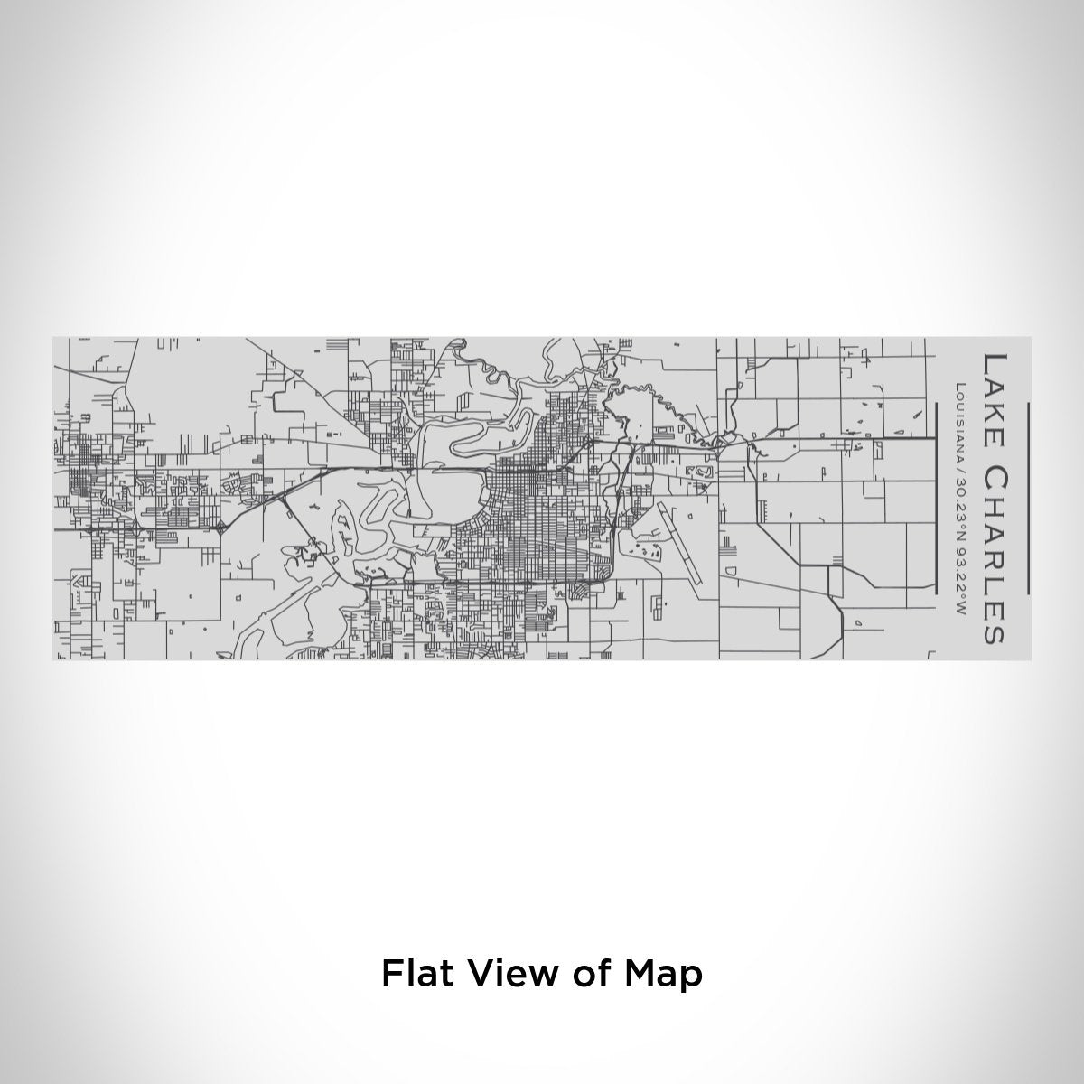 Lake Charles - Louisiana Map Insulated Cup