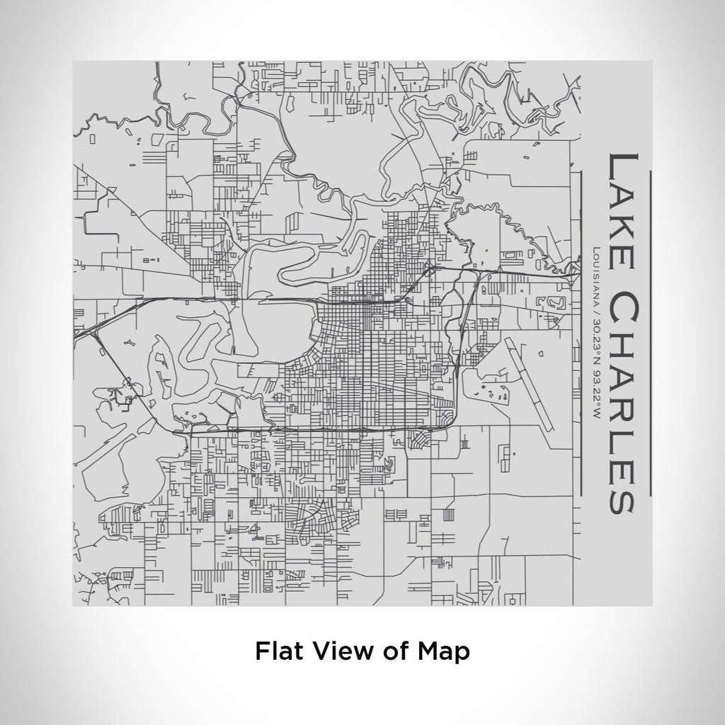 Lake Charles - Louisiana Map Tumbler