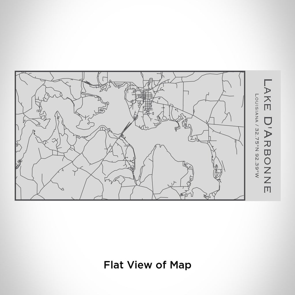 Lake D'Arbonne - Louisiana Engraved Map Insulated Bottle