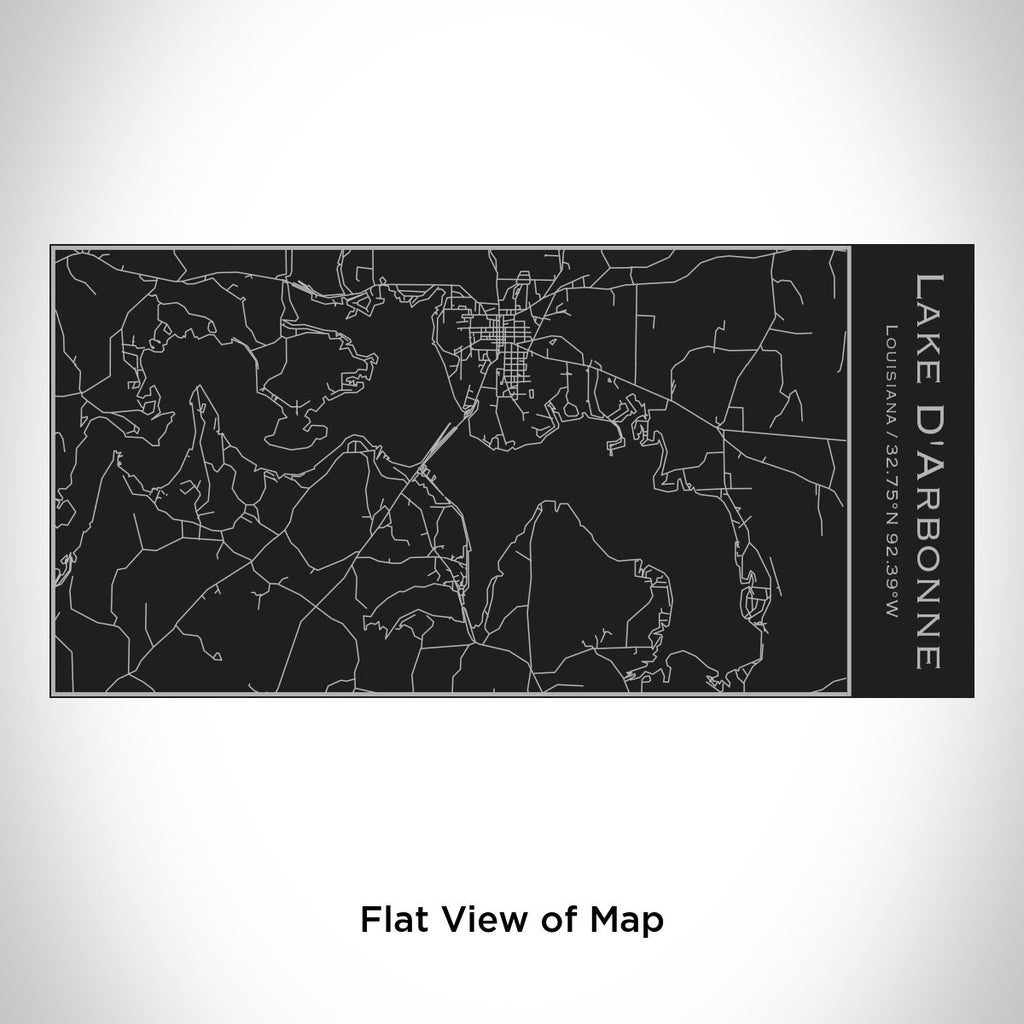 Lake D'Arbonne - Louisiana Engraved Map Insulated Bottle in Matte