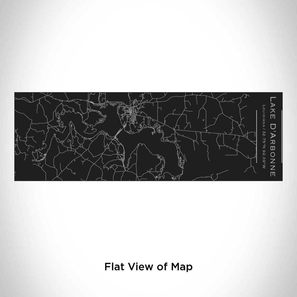 Lake D'Arbonne - Louisiana Engraved Map Insulated Cup in Matte Black