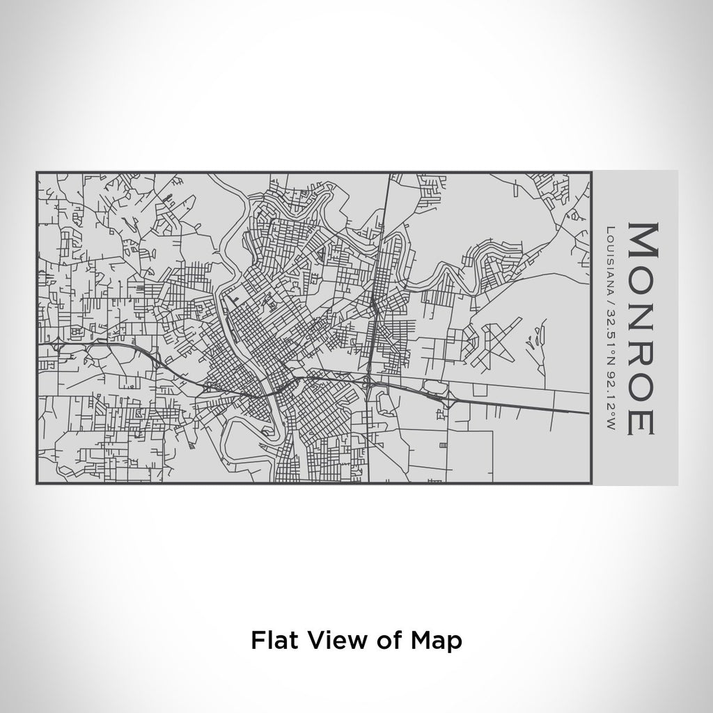 Monroe - Louisiana Engraved Map Insulated Bottle