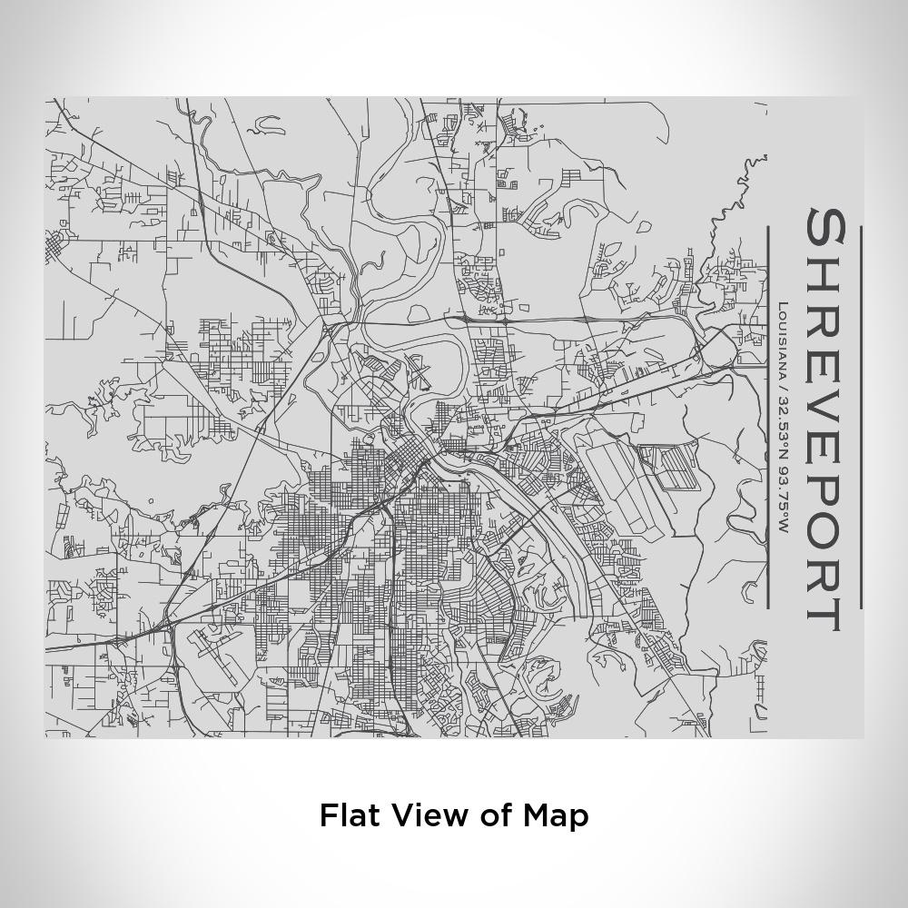 Shreveport - Louisiana Map Bottle with Bamboo Top