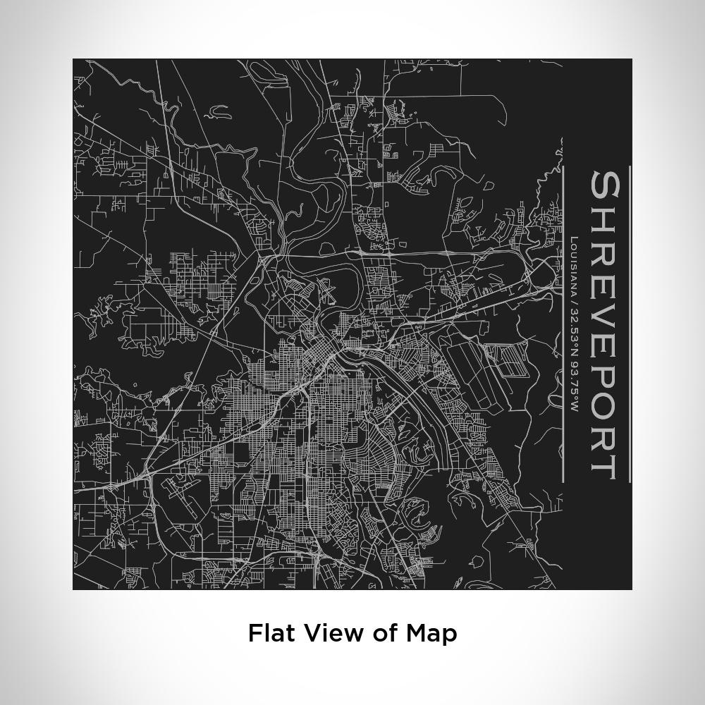 Shreveport - Louisiana Map Tumbler in Matte Black