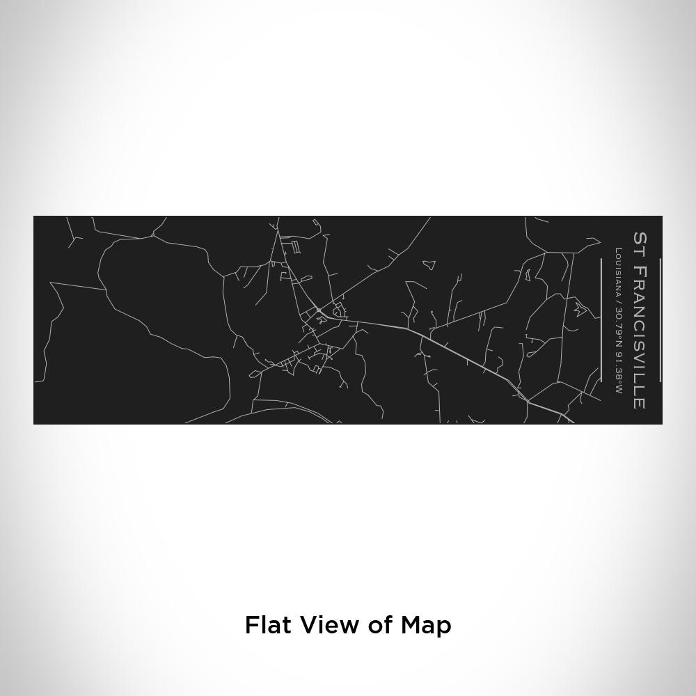 St Francisville - Louisiana Map Insulated Cup in Matte Black