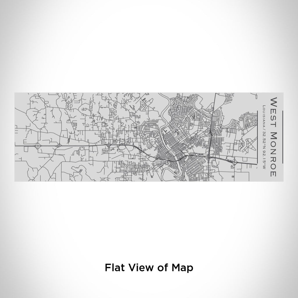 West Monroe - Louisiana Engraved Map Insulated Cup