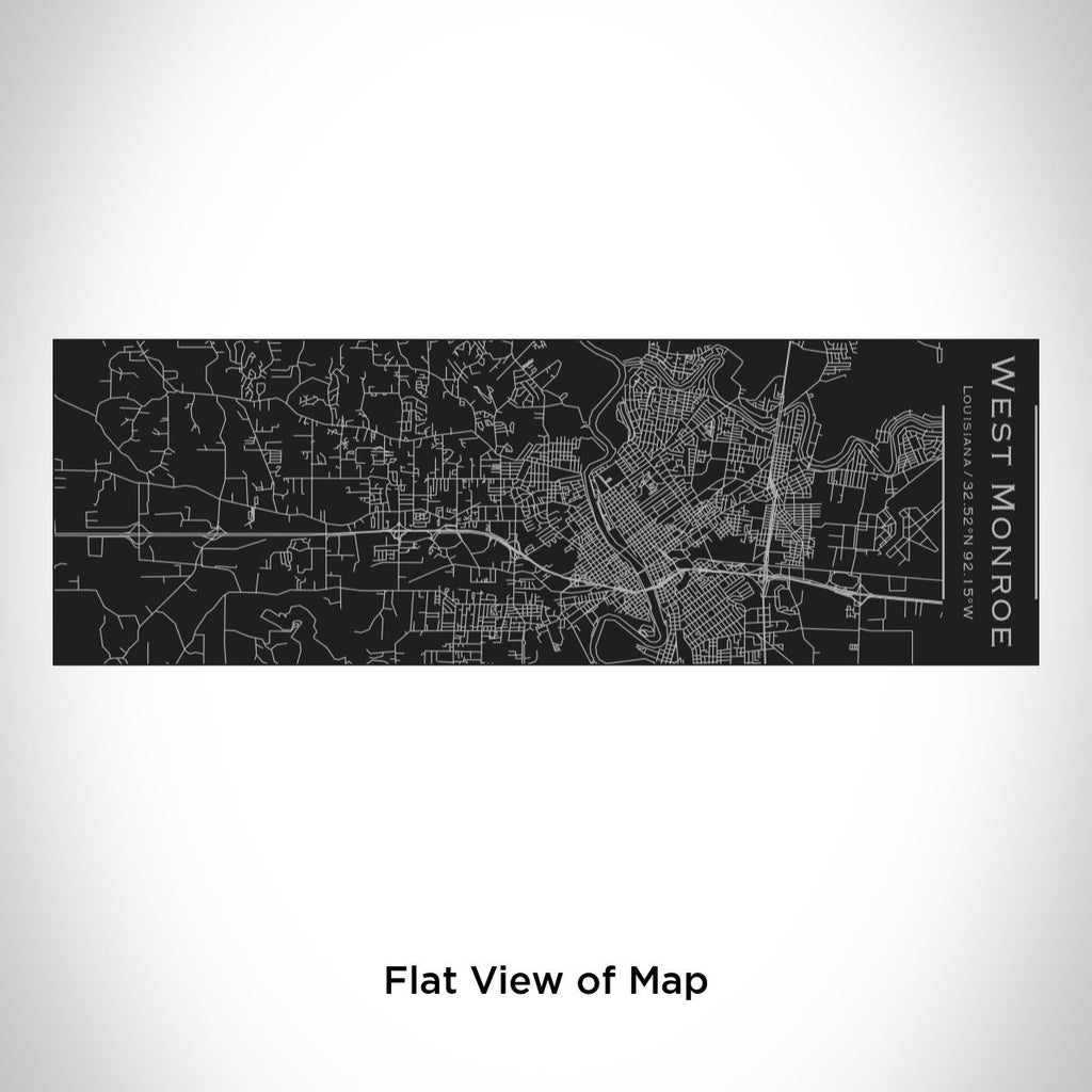 West Monroe - Louisiana Engraved Map Insulated Cup in Matte Black