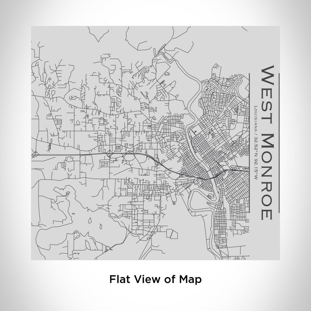 West Monroe - Louisiana Engraved Map Tumbler